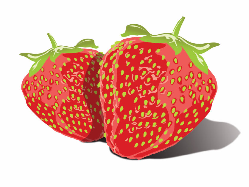 free vector Free Vector Tasty Strawberries